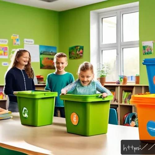 Home 33 생태 리터러시 향상 워크숍 운영하기 - A colorful and engaging educational workshop scene set in a modern Polish classroom, featuring child...